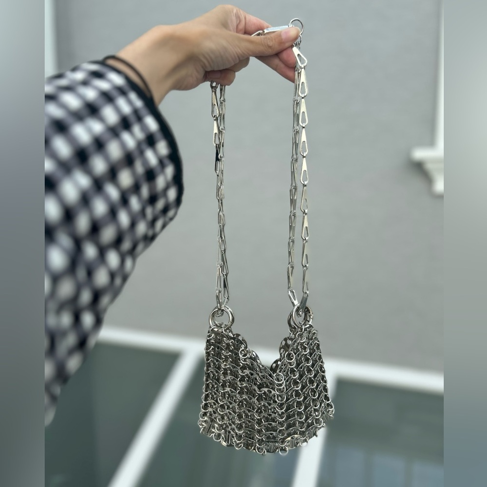 Silver Chainmail Link Women's Mini Purse